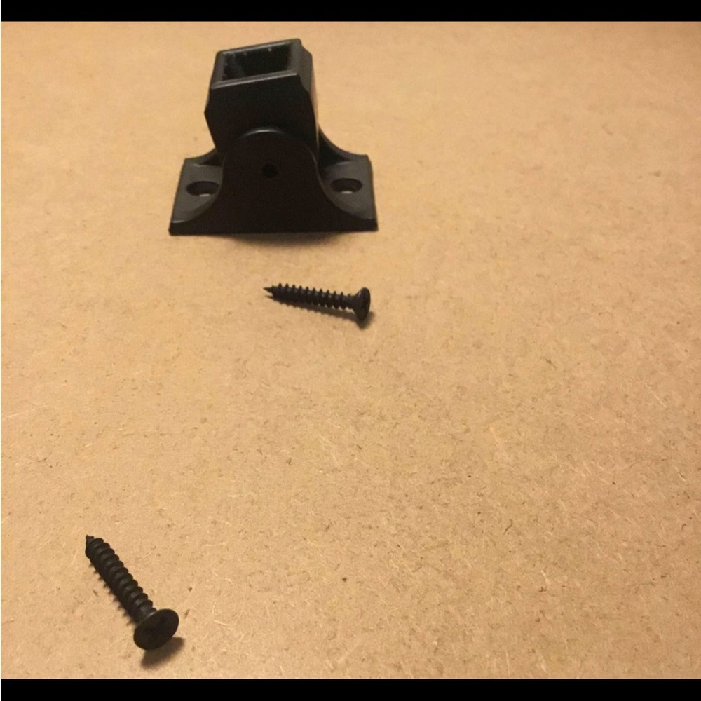 1/2” Baluster swivel shoe w/ screws. iron baluster stairs Black 20